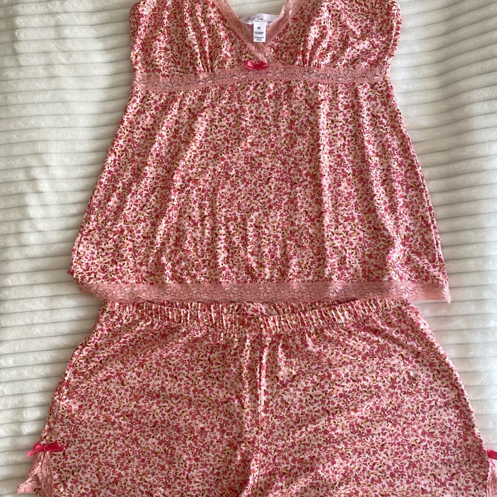 Marilyn Monroe Pink and Brown Floral Fabric